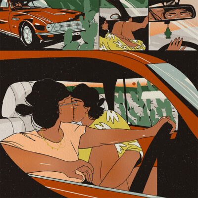 Azzurro Velluto Imaginary memories Eged Enikő leszbikus digitális nyomat