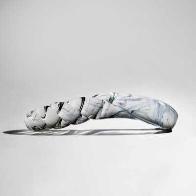 Bliss dupla végű üveg dildó kék