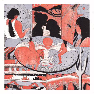 Azzurro Velluto Imaginary memories Eged Enikő számozott szitanyomat