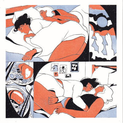 Azzurro Velluto Imaginary memories Eged Enikő számozott szitanyomat